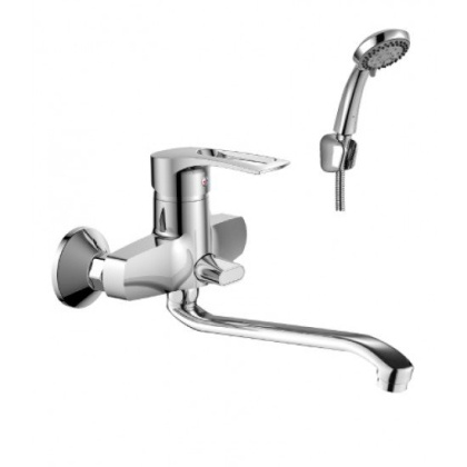 Смеситель Rossinka T40-34 для ванны универсальный с S-образным изливом