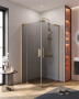 SLIDER-AH-2-90/100-100/110-BR-BORO Душевой уголок, Условный размер, мм:(900-1000)x(1000-1100)x1950 Габариты с диапазоном регулировок, мм:(900-1000)x(1000-1100)x1950 