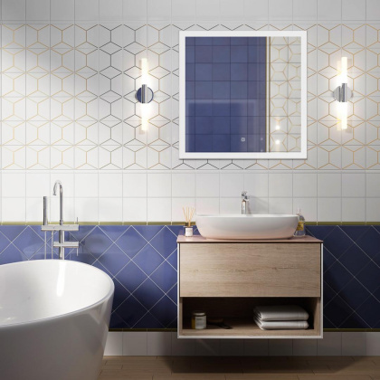 Бордюр PFG010 Витраж белый 2*15*11 (уп\40шт), шт