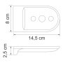 Kammel K-8369WHITE Мыльница решетка Kammel K-8369WHITE Мыльница решетка
