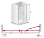 ELENA-W-B-11-30+70-P-Cr-L Душевая дверь