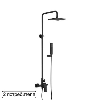 Система для душа наружного монтажа EXCELLENT Rain Keria AREX.2081BL (черный мат) Система для душа наружного монтажа EXCELLENT Rain Keria AREX.2081BL (черный мат)