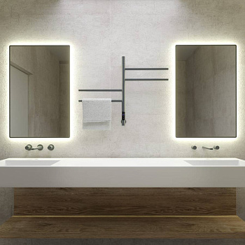 Полотенцесушитель электрический Vincea VTD-1S1CGE 43x60, графит, таймер