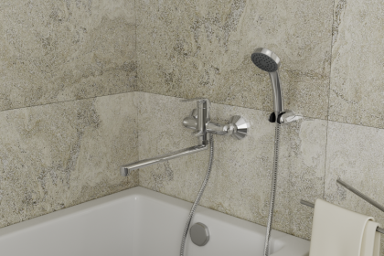 Смеситель для ванны с длинным поворотным изливом RUSH Fiji (FI1835-51)