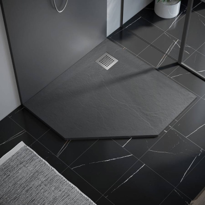 Поддон для душа из искусственного камня VST-4SP9090G, 900*900*25, серый