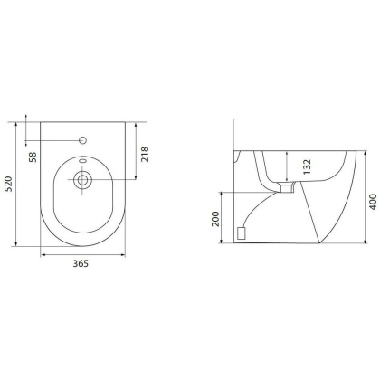 Биде напольный Allen Brau Reality 4.32005.31 черный матовый Биде напольный Allen Brau Reality 4.32005.31 черный матовый