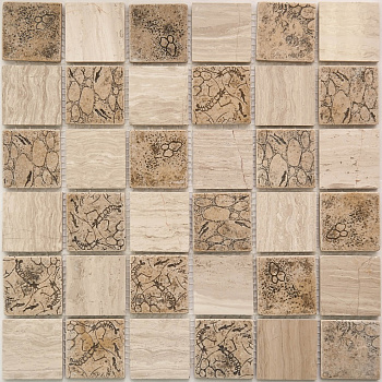 Мозаика KP-720 камень полированный (48*48*8) 305*305 
