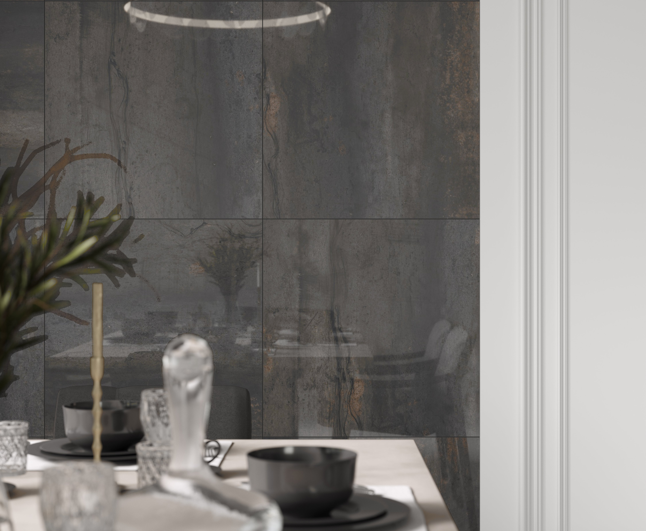 Cast Mint Керамогранит зеленый 60х120 Полированный