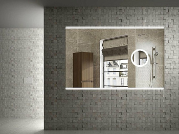 Зеркало Vallessi с увеличением и подсветкой 100*70, IP24 541_2 Boheme
