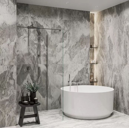 Альбино серый обрезной 60x119,5x0,9