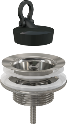 Донный клапан сифона для умывальника 5/4" цельнометаллический