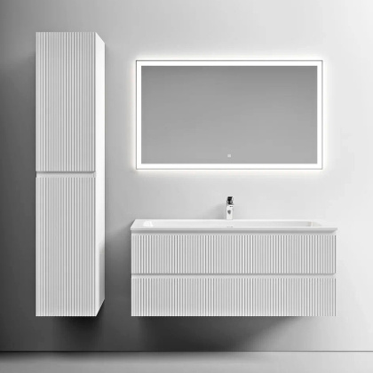 Тумба подвесная SANCOS Snob T 1195х445х500, c двумя ящиками оснащенными доводчиками, Bianco, арт.SNT120W