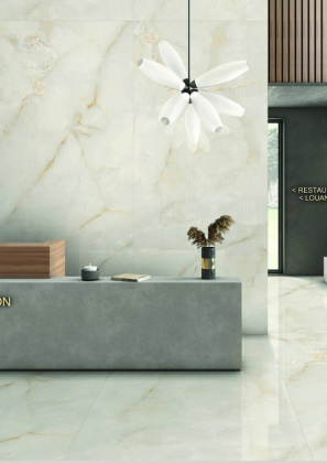 Керамический слэб OSTRA BIANCO ELEGANCE 2800х1200х6мм, Polished  Керамический слэб OSTRA BIANCO ELEGANCE 2800х1200х6мм, Polished