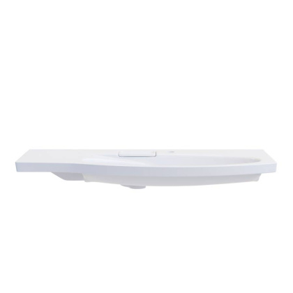 Раковина RIVA мебельная правая с крепежом 100, белая глянцевая