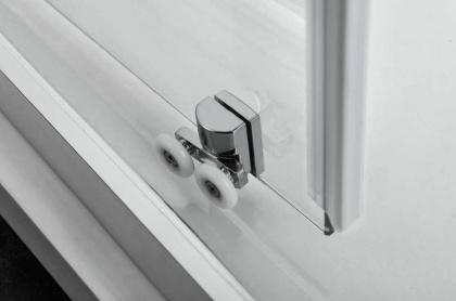 Душевой уголок Alpha VSS-3AL900CLB, 900*900, черный, стекло прозрачное