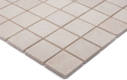 Мозаика, нат. мрамор, CREMA MARFIL MATT 48x48, Classic Мозаика, нат. мрамор, CREMA MARFIL MATT 48x48, Classic