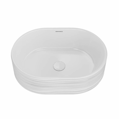 Раковина ARTBASIN Sabbia накладная 50, белая глянцевая SA.wb.50\WHT