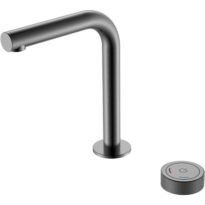 Смеситель автоматический для раковины на 2 отв. TECH Gun Metal