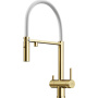 Смеситель для кухни SANCOS Imola с возможностью подключения фильтра для воды, цвет брашированное золото, арт. SC4010BG