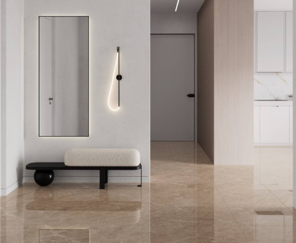 Mramor Chic Beige Керамогранит бежевый 60х60 Полированный