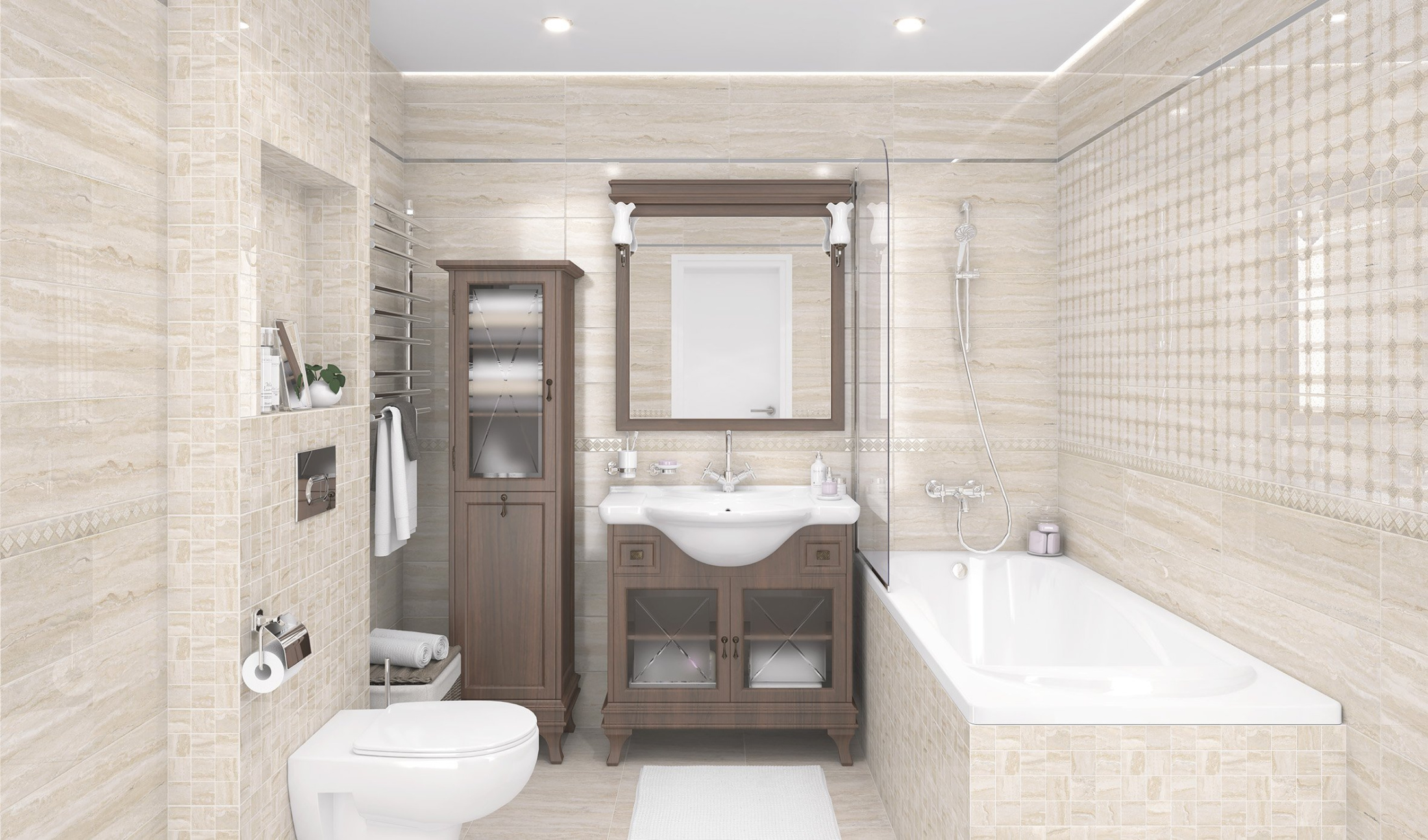 Декор VT\B84\60111 Glossy бежевый 20*60,шт