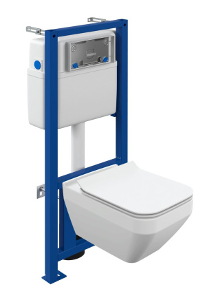 Унитаз с инсталляцией Cersanit Crea Square Co Dpl Eo Slim 63997 Унитаз с инсталляцией Cersanit Crea Square Co Dpl Eo Slim 63997