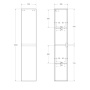 Шкаф подвесной BelBagno KRAFT-1600-2A-SC-PP-R Pino Pasadena