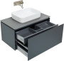 Тумба под раковину Allen Brau Infinity 85 1.21002.AM антрацит матовый
