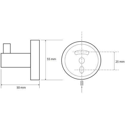 Крючок Bemeta Sablo 160106020 Золото матовое Крючок Bemeta Sablo 160106020 Золото матовое