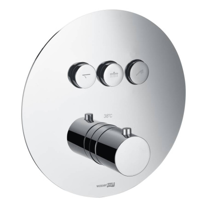 Dinkel 5844 Thermo Термостатический смеситель для ванны и душа Wasserkraft Dinkel 5844 Thermo Термостатический смеситель для ванны и душа Wasserkraft