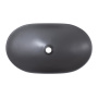 Раковина накладная керамическая, серая матовая, BB1404-H311, 605x370x150
