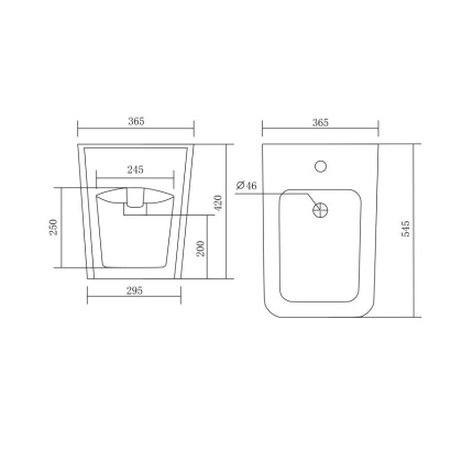 Биде напольное AQUATEK ЛИБРА AQ1266-00, 545*365*420 мм, цвет белый Биде напольное AQUATEK ЛИБРА AQ1266-00, 545*365*420 мм, цвет белый