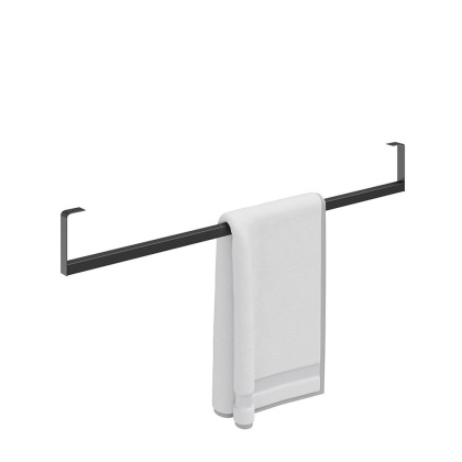 Держатель для полотенец к раковинам LOGICA 90 с крепежом, черный матовый LO.trl.90\BLK.M