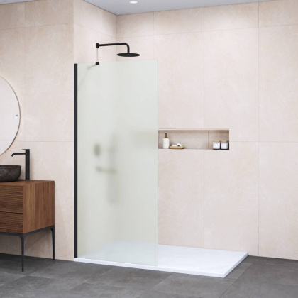 Душевая перегородка 70*195 RGW WA-102-B Чёрный/Матовое/6 мм (690-705) (Easy)