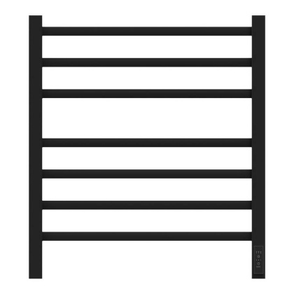 Полотенцесушитель электрический Point Вега PN71856B П7 500x600, диммер справа, черный Полотенцесушитель электрический Point Вега PN71856B П7 500x600, диммер справа, черный