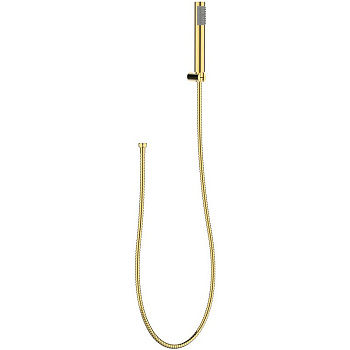 UNO Ручной душ со шлангом и держателем, золото, UNO-DFS-ORO UNO Ручной душ со шлангом и держателем, золото, UNO-DFS-ORO