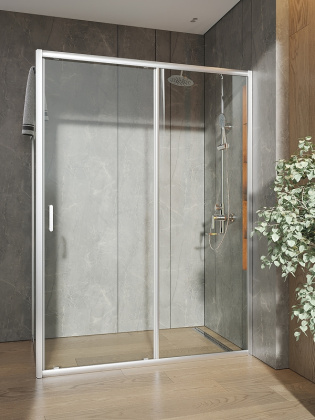 Душевой уголок Orange E23-14080TCR без поддона 140х80, стекло прозрачное