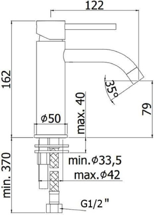 Смеситель для раковины Paffoni Light LIG071CR