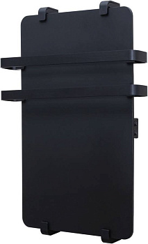 Полотенцесушитель электрический Allen Brau Infinity 100x44 с рейлингом 2.0 и креплением, черный матовый Полотенцесушитель электрический Allen Brau Infinity 100x44 с рейлингом 2.0 и креплением, черный матовый