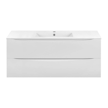 База под керамическую раковину Mia 1200 подвесная, 2 выкатных ящика soft close, G.White