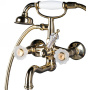Смеситель для ванны(душевой комплект), Camelia золото