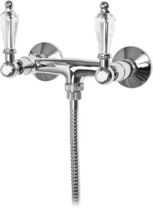 DIAMOND-DS-01-Sw Смеситель для душа, хром, ручки Swarovski DIAMOND-DS-01-Sw Смеситель для душа, хром, ручки Swarovski