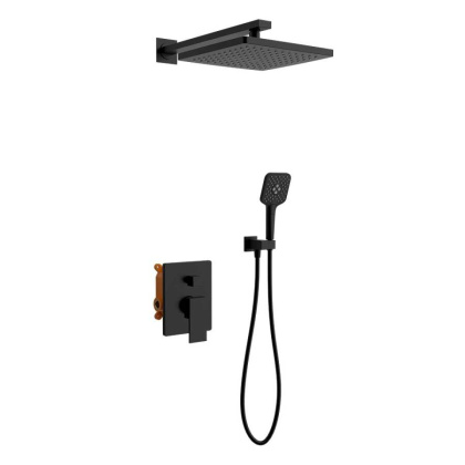 Душевой комплект Next VSFW-1N1MB, встраиваемый, 2 режима, ограничитель давления Hi Box, черный