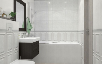 Плитка настенная 6389 Ауленсия серый панель 25*40*9.5 (9шт\0.9м2), м2 Плитка настенная 6389 Ауленсия серый панель 25*40*9.5 (9шт\0.9м2), м2