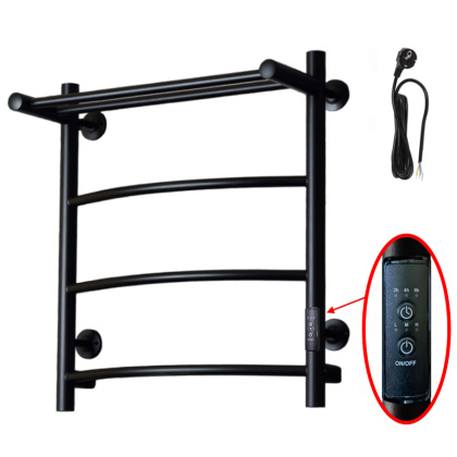 Полотенцесушитель Пэк сп 5 П 60х50 черный ВГП Полотенцесушитель Пэк сп 5 П 60х50 черный ВГП