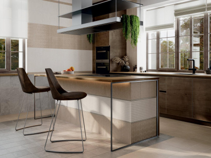 Декор мозаичный MM8345 Матрикс бежевый светлый (20см*30см*6,9мм) (12шт/0,72м2) камень, шт