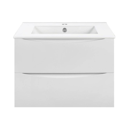 База под керамическую раковину Mia 600 подвесная, 2 выкатных ящика soft close, G.White