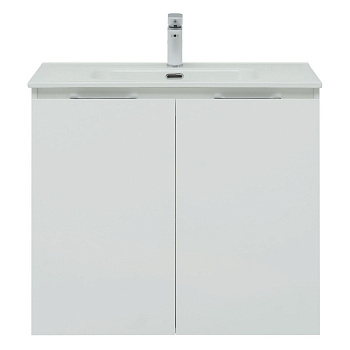 Тумба под раковину Aquanet Алвита New 80 2 дверцы, белый матовый