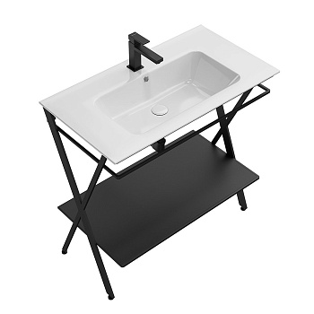 Металлическая структура PIANO Next напольная 85, черная матовая PIA.N.85\BLK