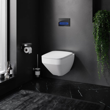 IS450A38.50A1700 Инсталляция с клавишей Touchless Pro стекло, чёр с подвесным унитазом Inspire V2.0 FlashClean с сид м/л IS450A38.50A1700 Инсталляция с клавишей Touchless Pro стекло, чёр с подвесным унитазом Inspire V2.0 FlashClean с сид м/л